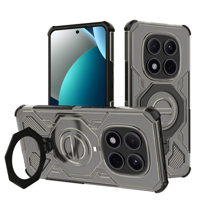 Skyddsfodral för Xiaomi Redmi Note 15 Pro 5G, Techsuit, Carbon Shield Pro, Rökfärgad