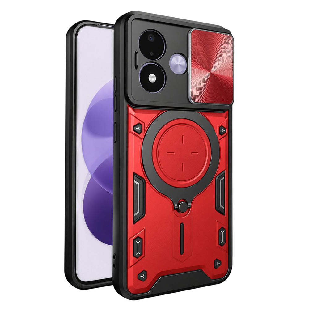 Fodral för Xiaomi Redmi Note 17 4G / Note 17 5G, Techsuit, CamGuard Pro, rött
