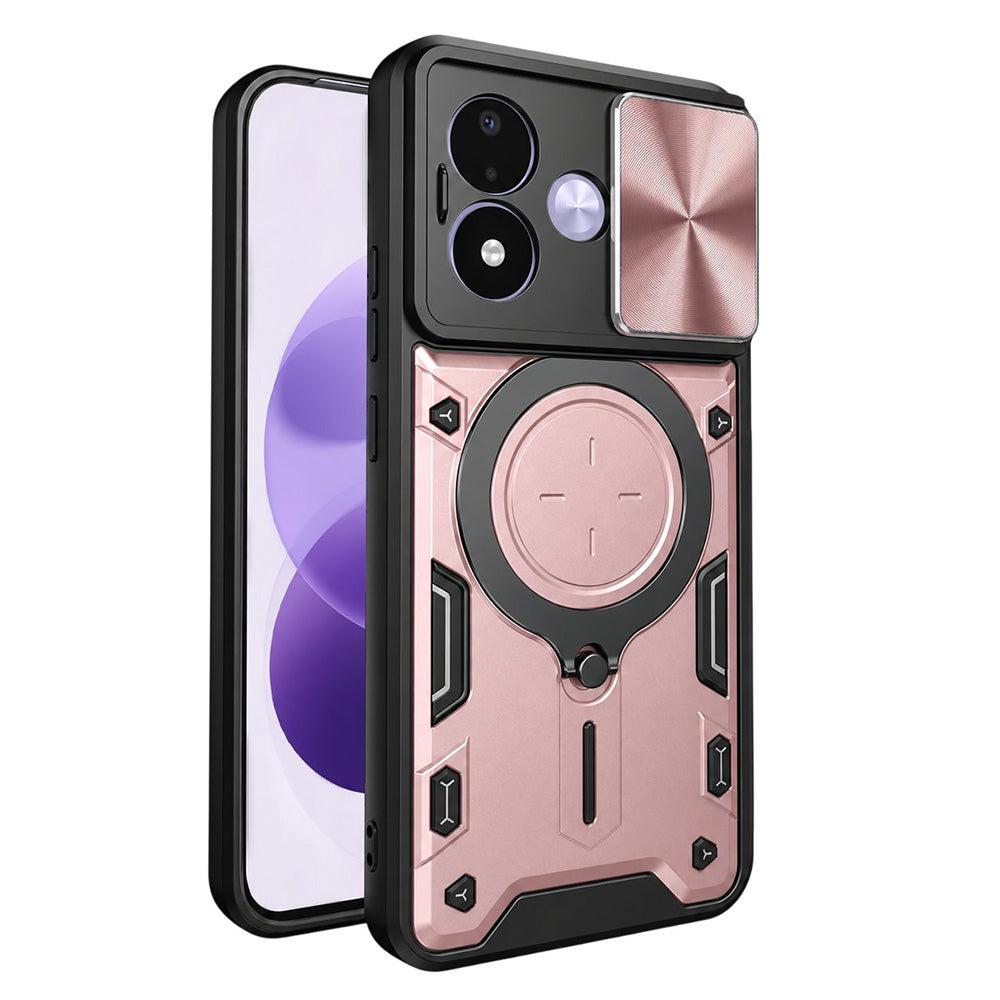 Skal till Xiaomi Redmi Note 17 4G / Note 17 5G, Techsuit, CamGuard Pro, roséguld