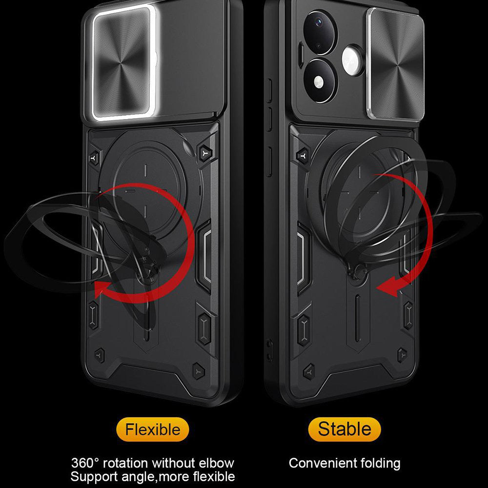 Skal till Xiaomi Redmi Note 17 4G / Note 17 5G, Techsuit, CamGuard Pro, roséguld