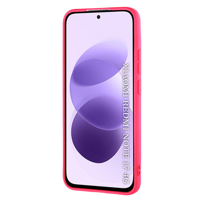 Fodral för Xiaomi Redmi Note 17 4G / Note 17 5G, Techsuit, SoftFlex, mörkrosa