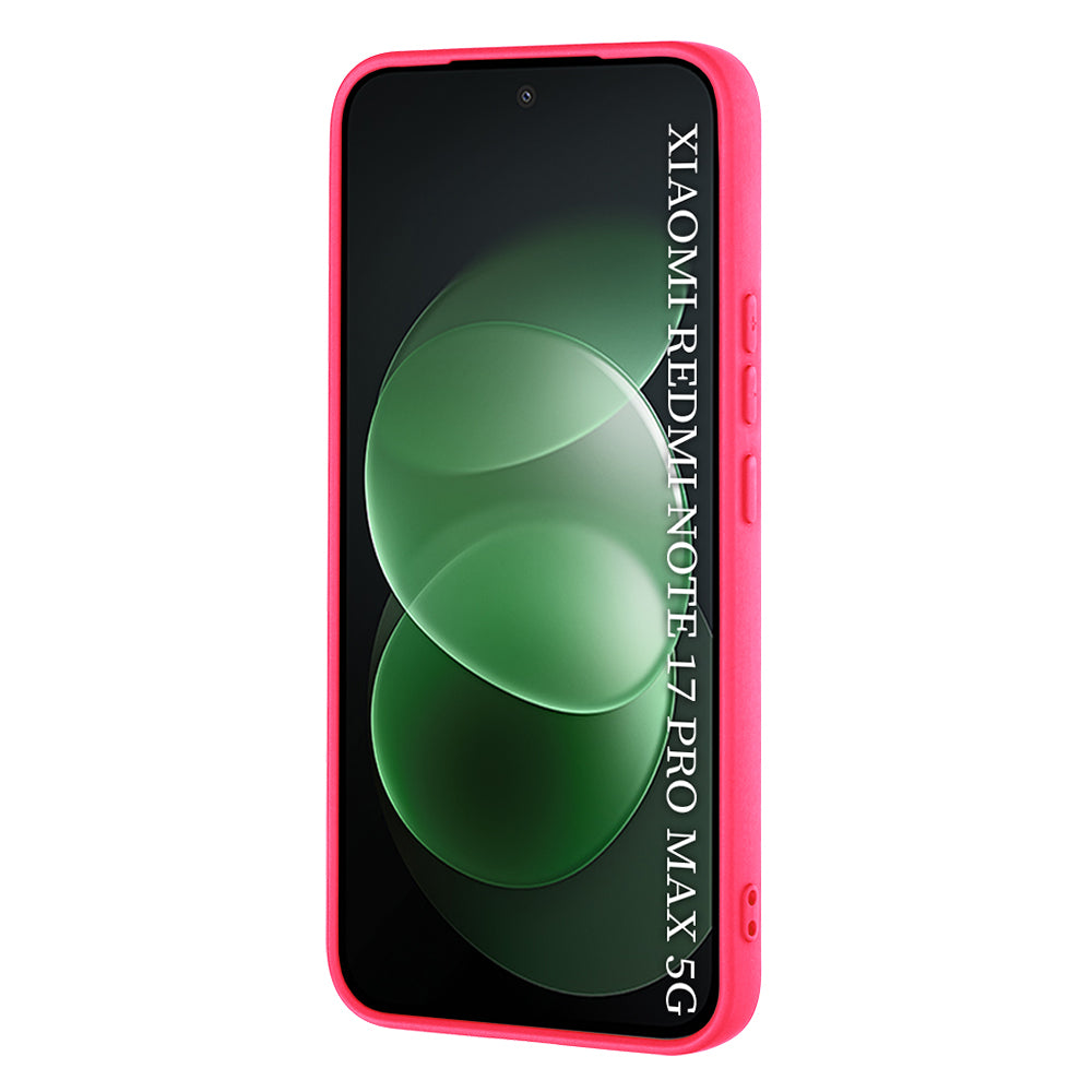 Fodral för Xiaomi Redmi Note 17 Pro Max, Techsuit, SoftFlex, mörkrosa