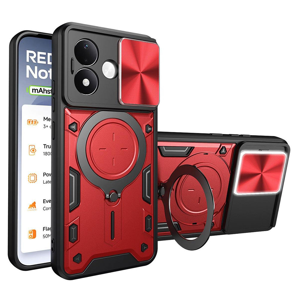 Fodral för Xiaomi Redmi Note 17 Pro, Techsuit, CamGuard Pro, rött