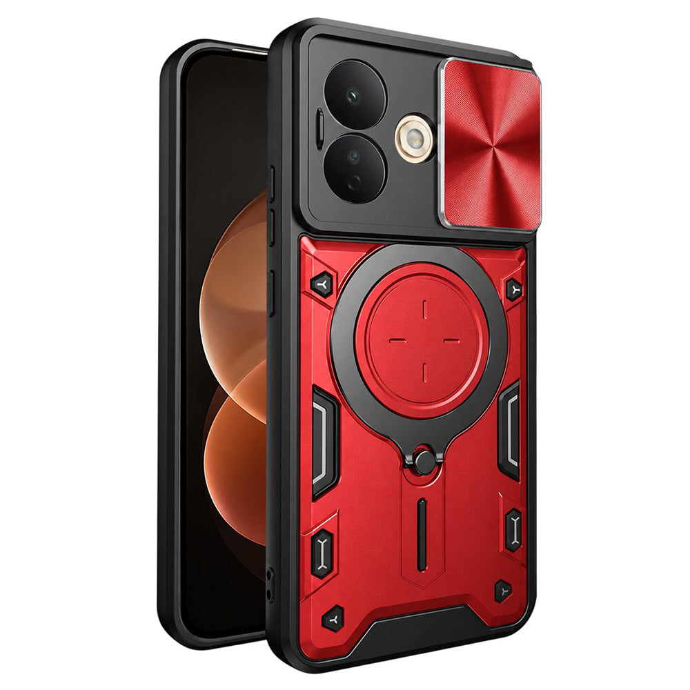 Fodral för Xiaomi Redmi Note 17 Pro, Techsuit, CamGuard Pro, rött