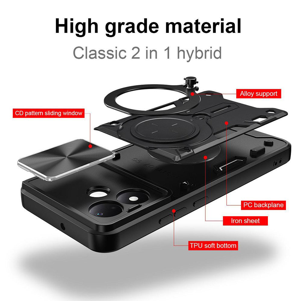 Fodral för Xiaomi Redmi Note 17 Pro, Techsuit, CamGuard Pro, rött