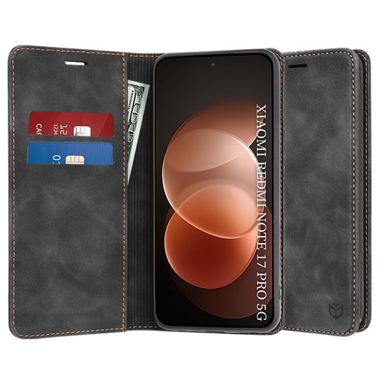 Fodral för Xiaomi Redmi Note 17 Pro, Techsuit, Confy, svart
