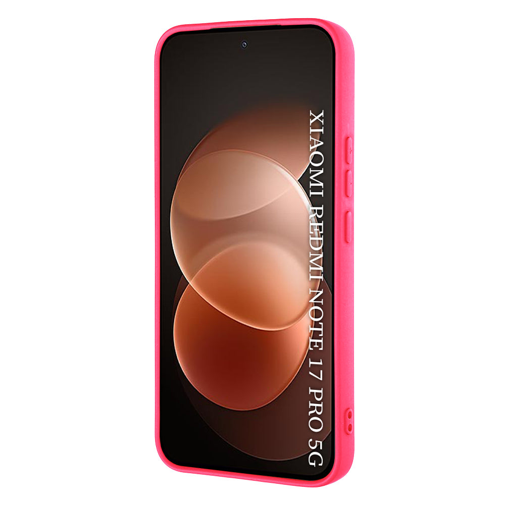 Fodral för Xiaomi Redmi Note 17 Pro, Techsuit, SoftFlex, mörkrosa