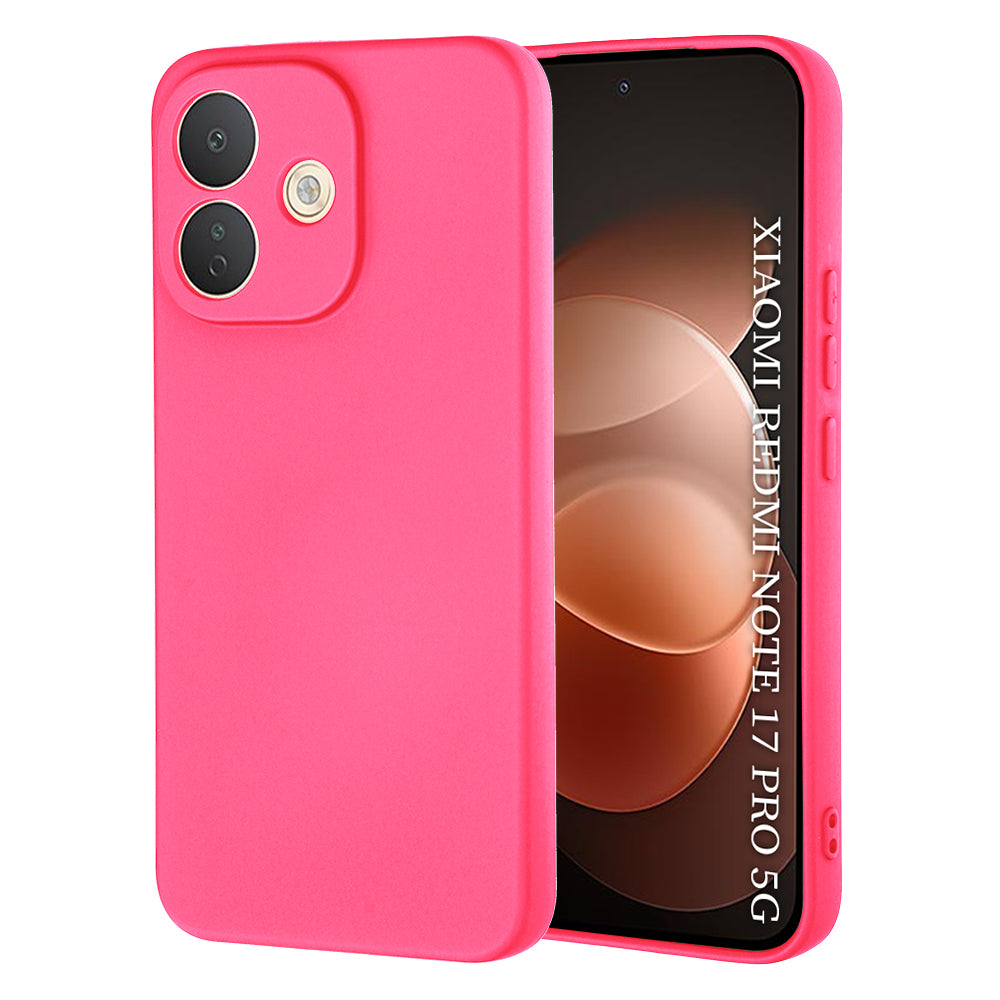 Fodral för Xiaomi Redmi Note 17 Pro, Techsuit, SoftFlex, mörkrosa
