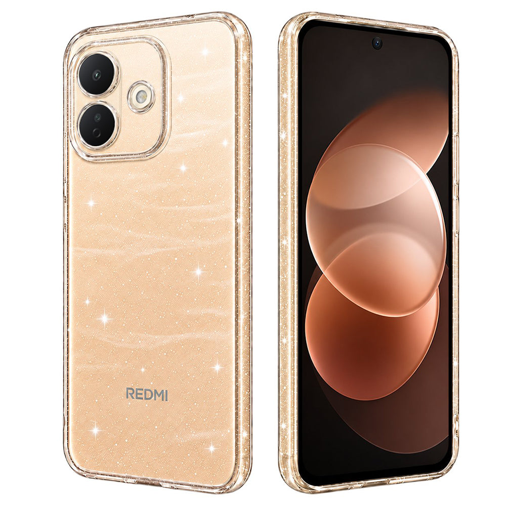 Fodral för Xiaomi Redmi Note 17 Pro, Techsuit, SparkleSkin, transparent glittrigt