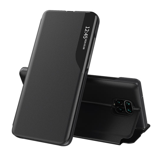 Fodral för Xiaomi Redmi Note 9S / Note 9 Pro / Note 9 Pro Max, Techsuit, eFold, Svart