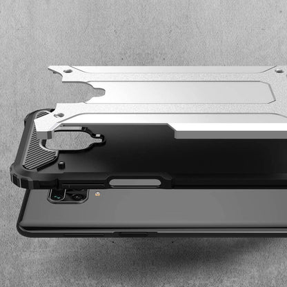 Fodral för Xiaomi Redmi Note 9S / Note 9 Pro / Note 9 Pro Max, Techsuit, Hybrid Armor, Svart