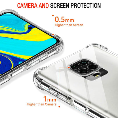 Fodral för Xiaomi Redmi Note 9S / Note 9 Pro / Note 9 Pro Max, Techsuit, Stötsäker Klar, Transparent
