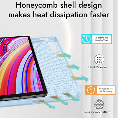 Fodral för Xiaomi Redmi Pad 2 Pro, Techsuit, Flex Trifold, Rosa