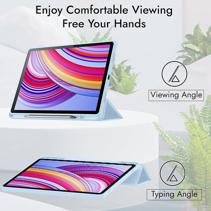 Fodral för Xiaomi Redmi Pad 2 Pro, Techsuit, Flex Trifold, Rosa