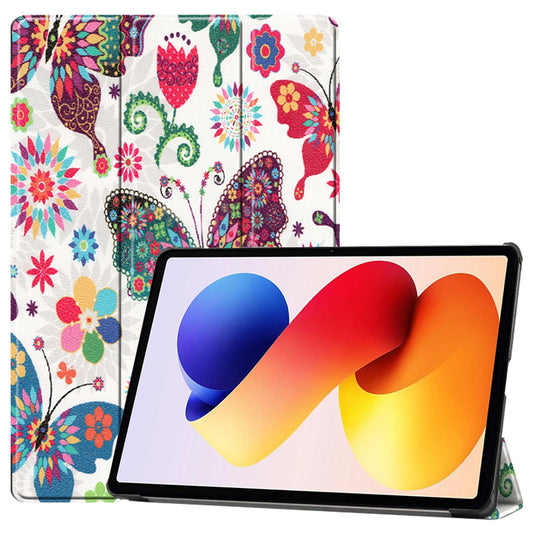 Fodral för Xiaomi Redmi Pad 2 Pro, Techsuit, FoldPro Butterfly, Flerfärgad