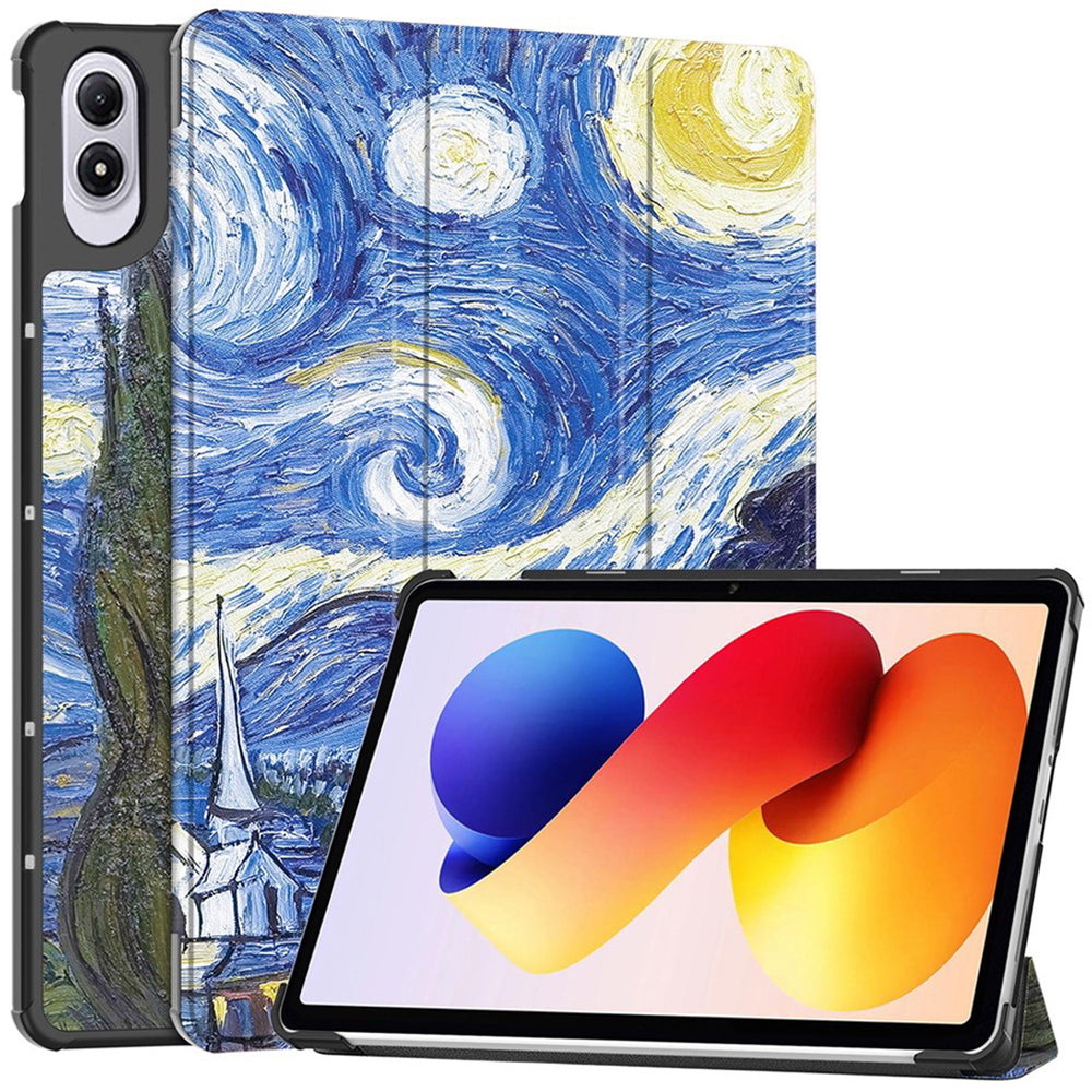 Fodral för Xiaomi Redmi Pad 2 Pro, Techsuit, FoldPro Starry Night, Flerfärgad