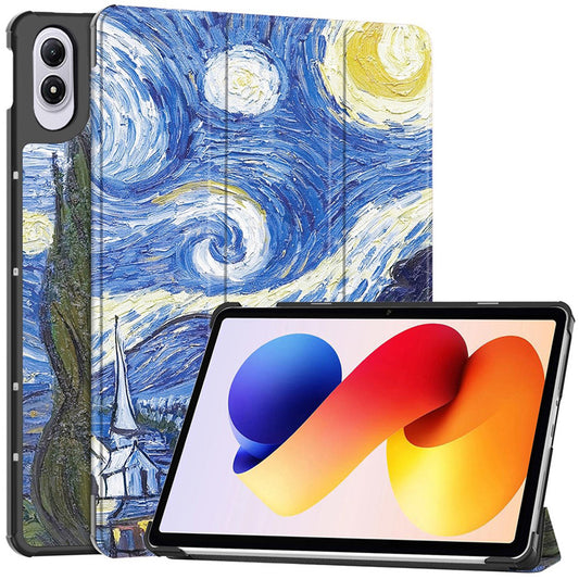 Fodral för Xiaomi Redmi Pad 2 Pro, Techsuit, FoldPro Starry Night, Flerfärgad