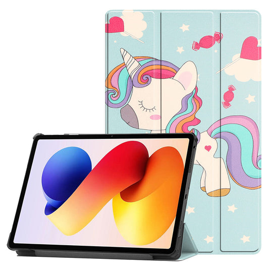 Fodral för Xiaomi Redmi Pad 2 Pro, Techsuit, FoldPro Unicorn, Flerfärgad