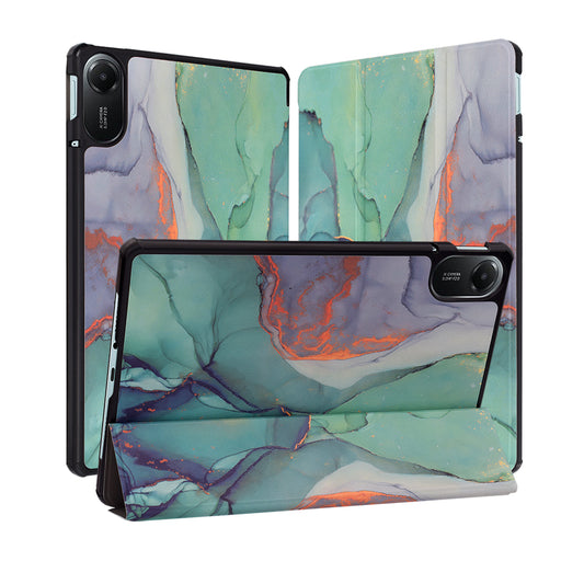 Fodral för Xiaomi Redmi Pad 2, Techsuit, FoldPro Green Time, Flerfärgad