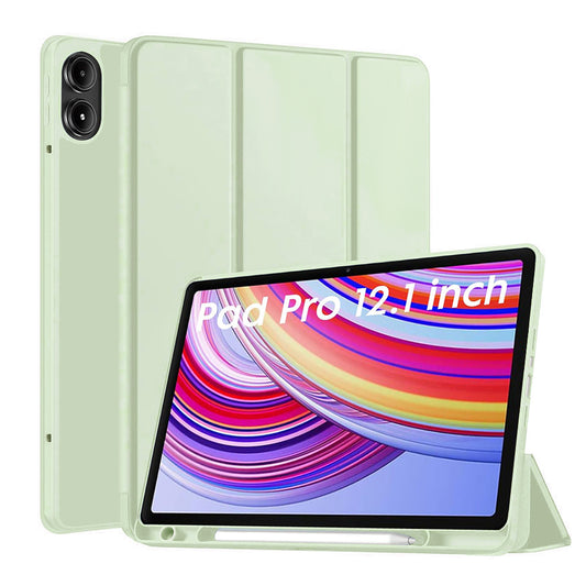 Fodral för Xiaomi Redmi Pad Pro / Pad / Pad Pro 5G, Techsuit, Flex Trifold, Grön Matcha