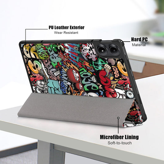 Fodral för Xiaomi Redmi Pad Pro / Pad / Pad Pro 5G, Techsuit, FoldPro Urban Vibe, Flerfärgad