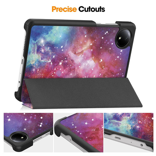 Fodral för Xiaomi Redmi Pad SE 8.7, Techsuit, FoldPro Galaxy, Flerfärgad