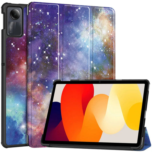 Fodral för Xiaomi Redmi Pad SE, Techsuit, FoldPro Galaxy, Flerfärgad