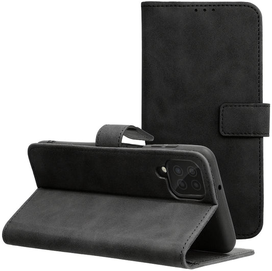 Fodral till Samsung Galaxy A12 Nacho A127 / M12 M127 / A12 A125, Forcell, Tender Book, Svart