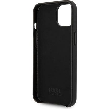 Fodral för Apple iPhone 14 Plus, Karl Lagerfeld, Perforated Logo, Svart