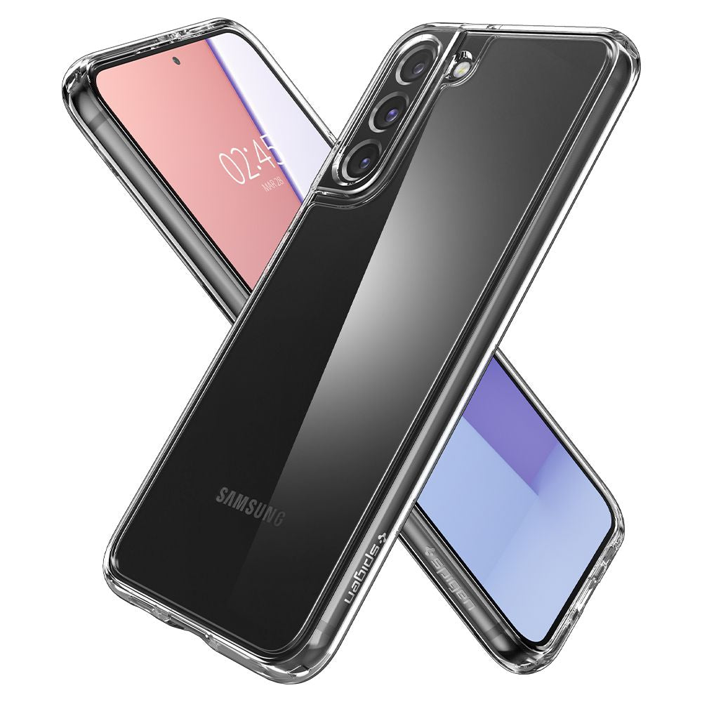 Fodral för Samsung Galaxy S22 5G S901, Spigen, Ultra Hybrid, Transparent ACS03988