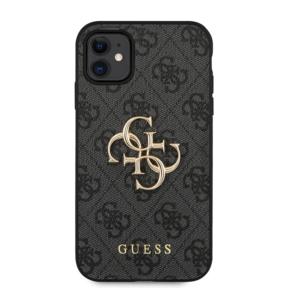 Skyddsfodral för Apple iPhone 11, Guess, 4G Metal Logo, Grå