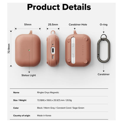 Ringke Onyx Magnetiskt fodral för Apple AirPods Pro 3, Brons