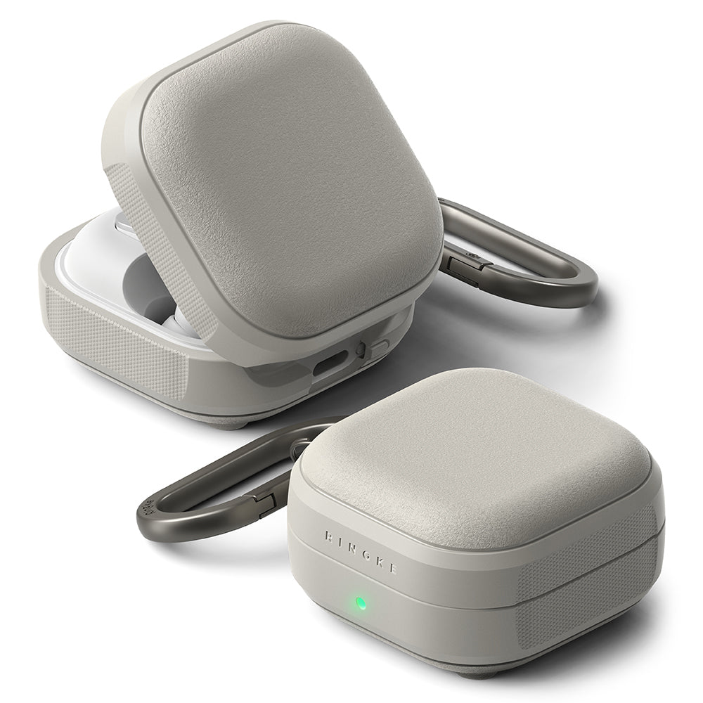 Ringke Onyx Magnetic fodral för Samsung Galaxy Buds4 / Buds4 Pro, Grå