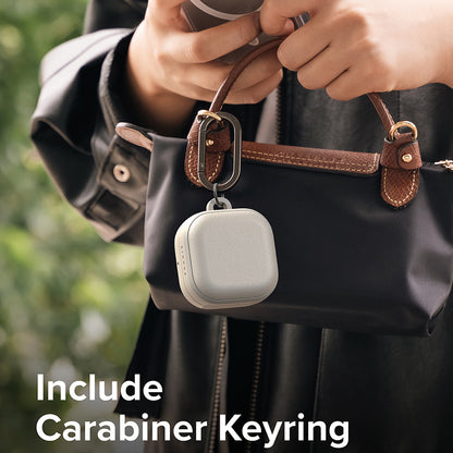 Ringke Onyx Magnetic fodral för Samsung Galaxy Buds4 / Buds4 Pro, Grå