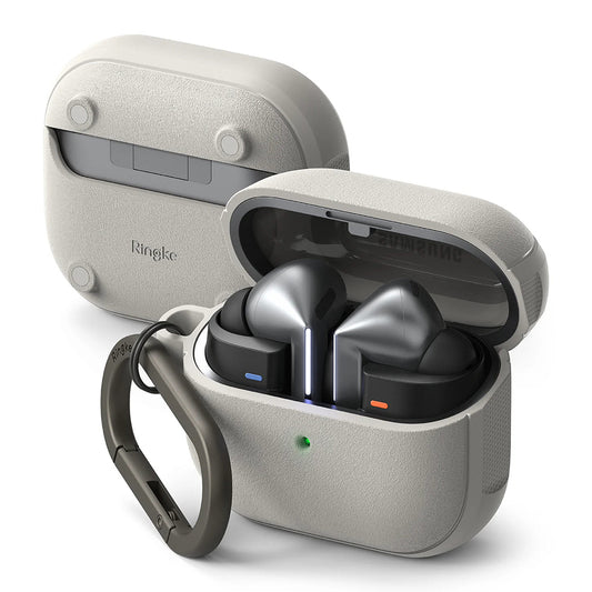 Ringke Onyx Magnetic-fodral för Samsung Galaxy Buds3 FE / Buds3 Pro / Buds3, Grå