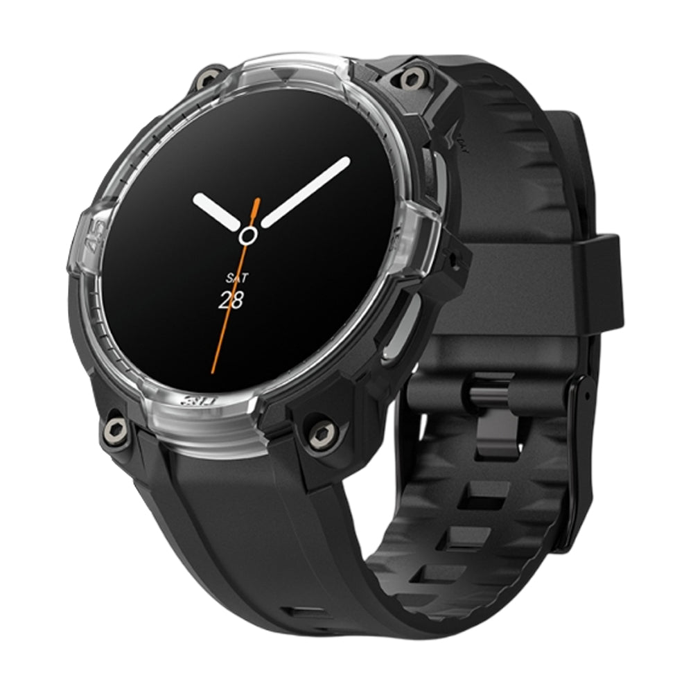 Ringke Rugged Gear skal för Samsung Galaxy Watch8 44mm, Svart Transparent