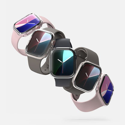 Ringke Slim-fodral för Apple Watch Series 10 / 11 42mm, Set om 2 stycken, Matt svart / Transparent