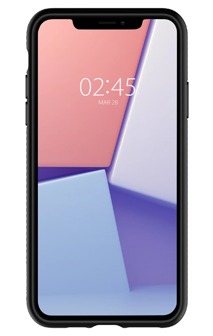 Skyddsfodral för Apple iPhone 11, Spigen, Liquid Air, Svart