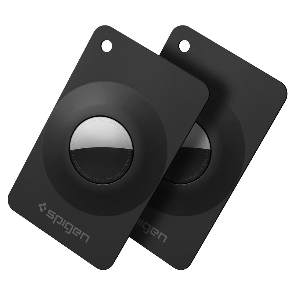 Spigen Air Fit 2-fodral för Apple AirTag, Set om 2 stycken, Svart ACS11199