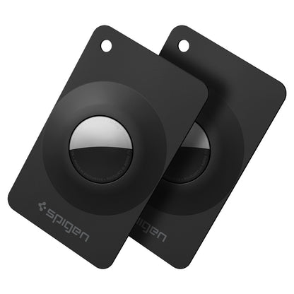 Spigen Air Fit 2-fodral för Apple AirTag, Set om 2 stycken, Svart ACS11199