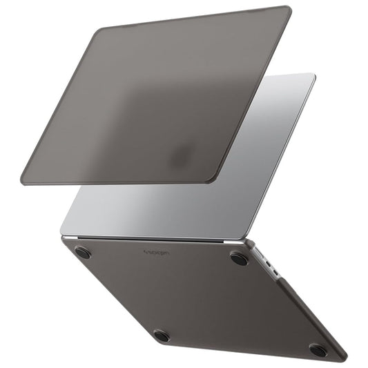 Spigen Airskin-fodral för Apple MacBook Air 13 tum (2026) / (2025) / (2024) / (2022), Svart Satin ACS11531