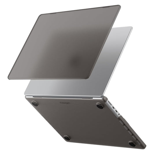 Spigen Airskin-fodral för Apple MacBook Pro 14 tum (2026) / (2025) / (2023) / (2022) / (2021), Svart Satin ACS11529