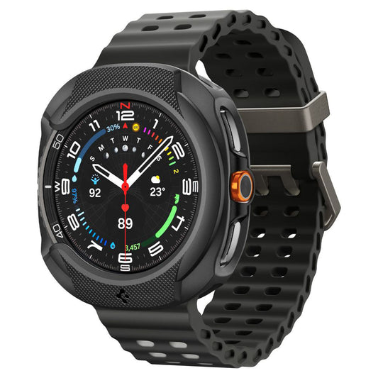 Spigen Liquid Air fodral för Samsung Galaxy Watch8 Classic, Mattsvart ACS09841