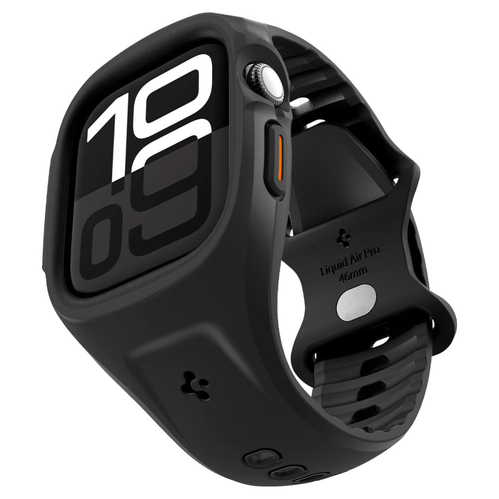 Spigen Liquid Air Pro fodral för Apple Watch Series 10 / 11 46mm, Mattsvart ACS09317