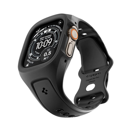 Spigen Liquid Air Pro-fodral för Apple Watch Ultra Series, svart ACS05463