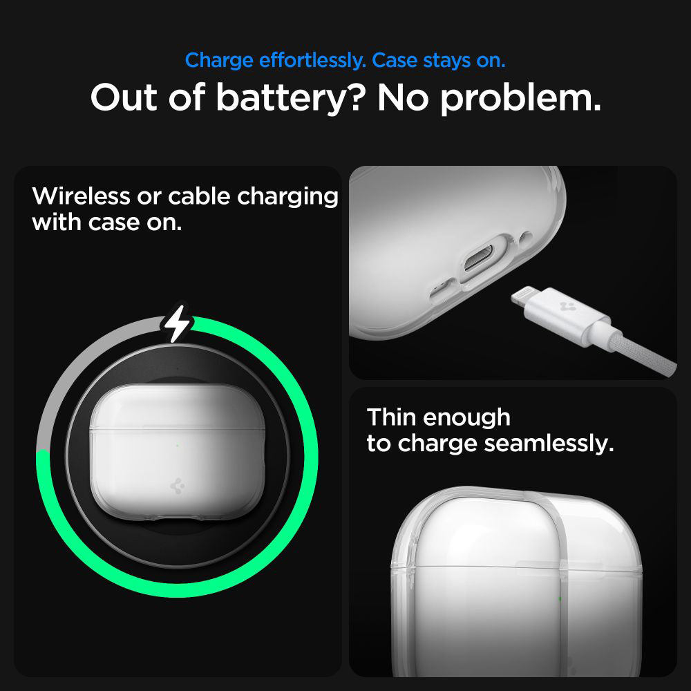 Spigen Liquid Crystal fodral för Apple AirPods Pro 3, Transparent ACS10019