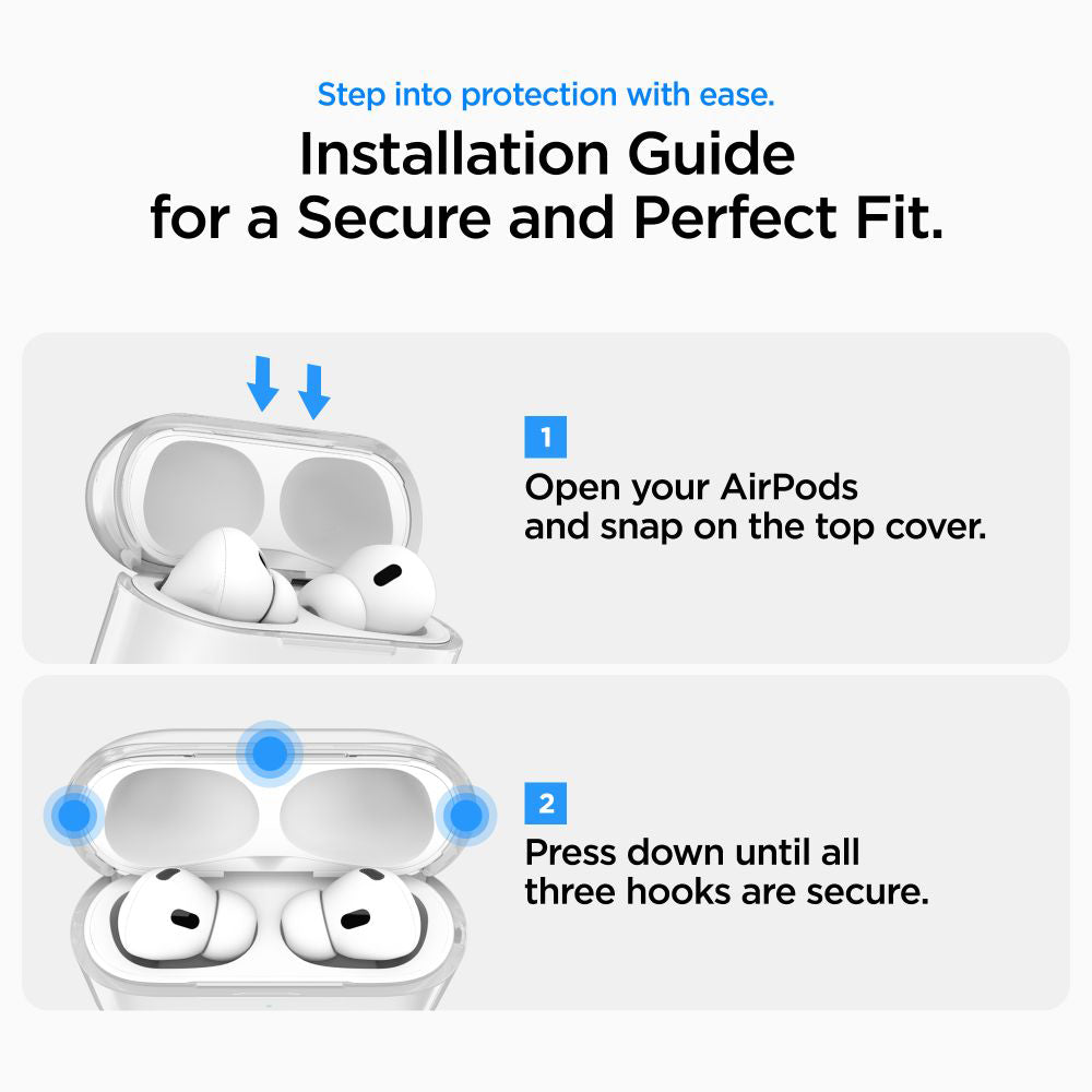 Spigen Liquid Crystal fodral för Apple AirPods Pro 3, Transparent ACS10019