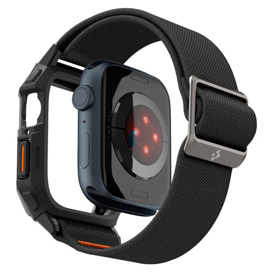 Spigen Lite Fit Pro fodral för Apple Watch 44mm Series, Mattsvart ACS07103