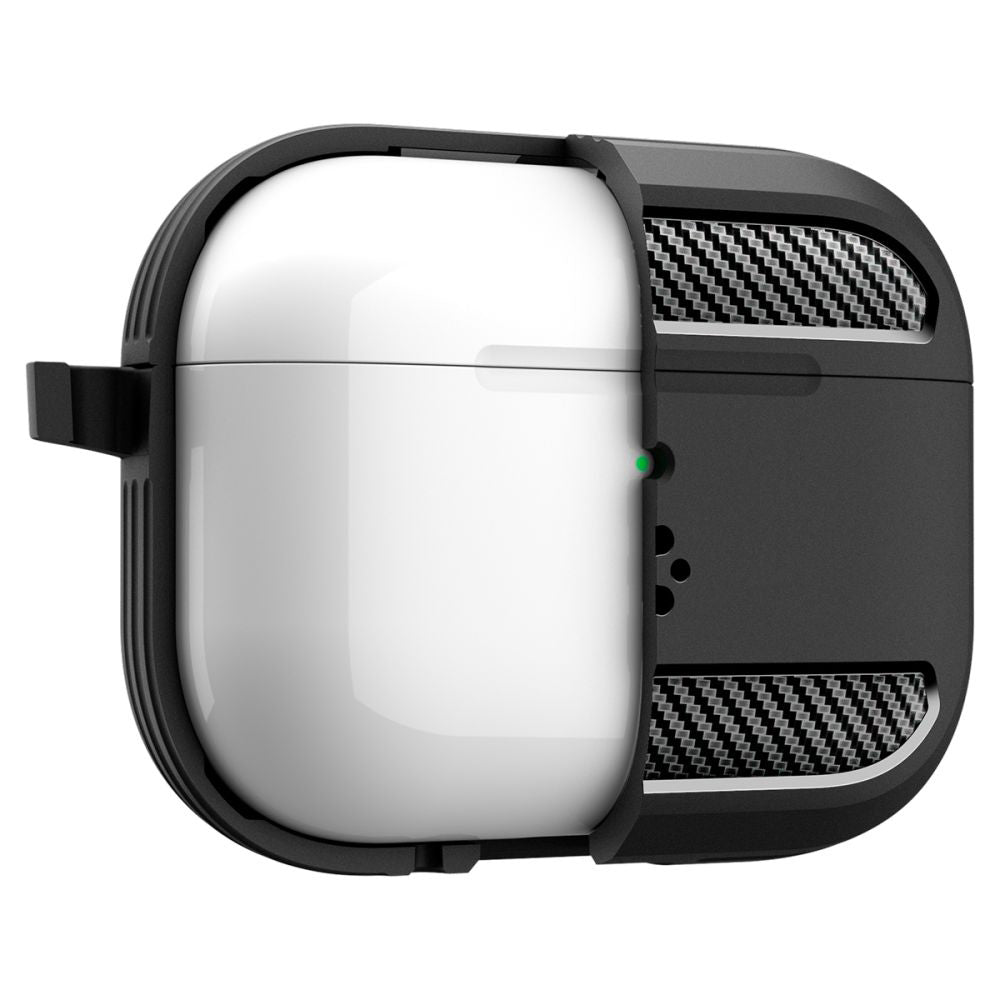 Spigen Rugged Armor fodral för Apple AirPods Pro 3, Mattsvart ACS09822