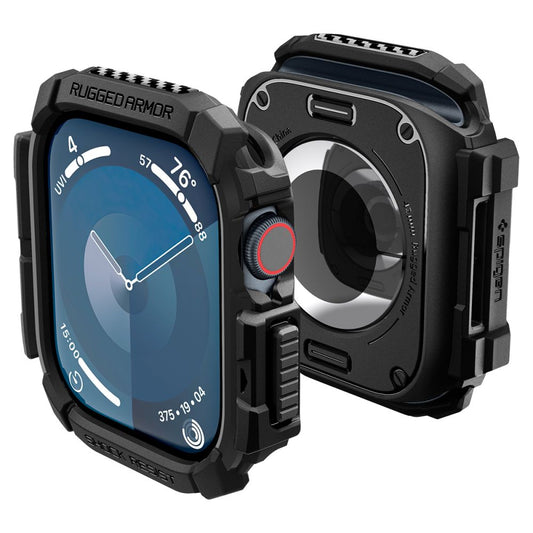 Spigen Rugged Armor skal för Apple Watch Series 10 / 11 42mm, Svart ACS08585